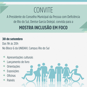 Convite - Mostra Inclusão em Foco